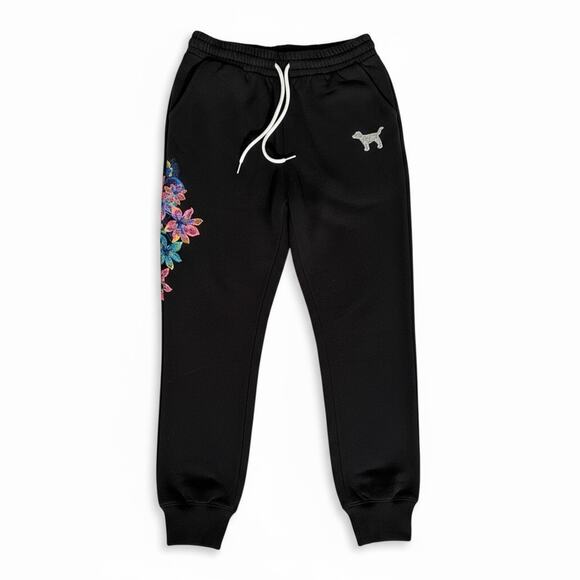 Victoria's Secret PINK Bling Hibiscus Zip Up Hoodie/Sweatshirt Set Rare Small - Picture 3 of 8